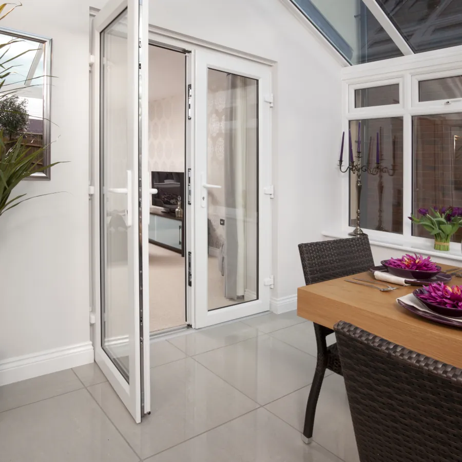 Frenchdoors in conservatory